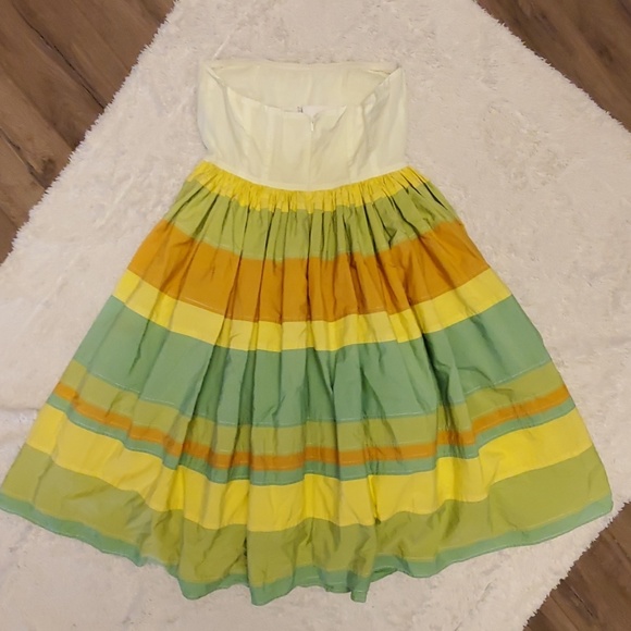 ts dixin stripe flare midi dress - Picture 5 of 6